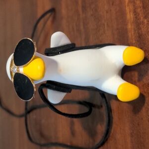 Duck with sunglasses swinging car ornament